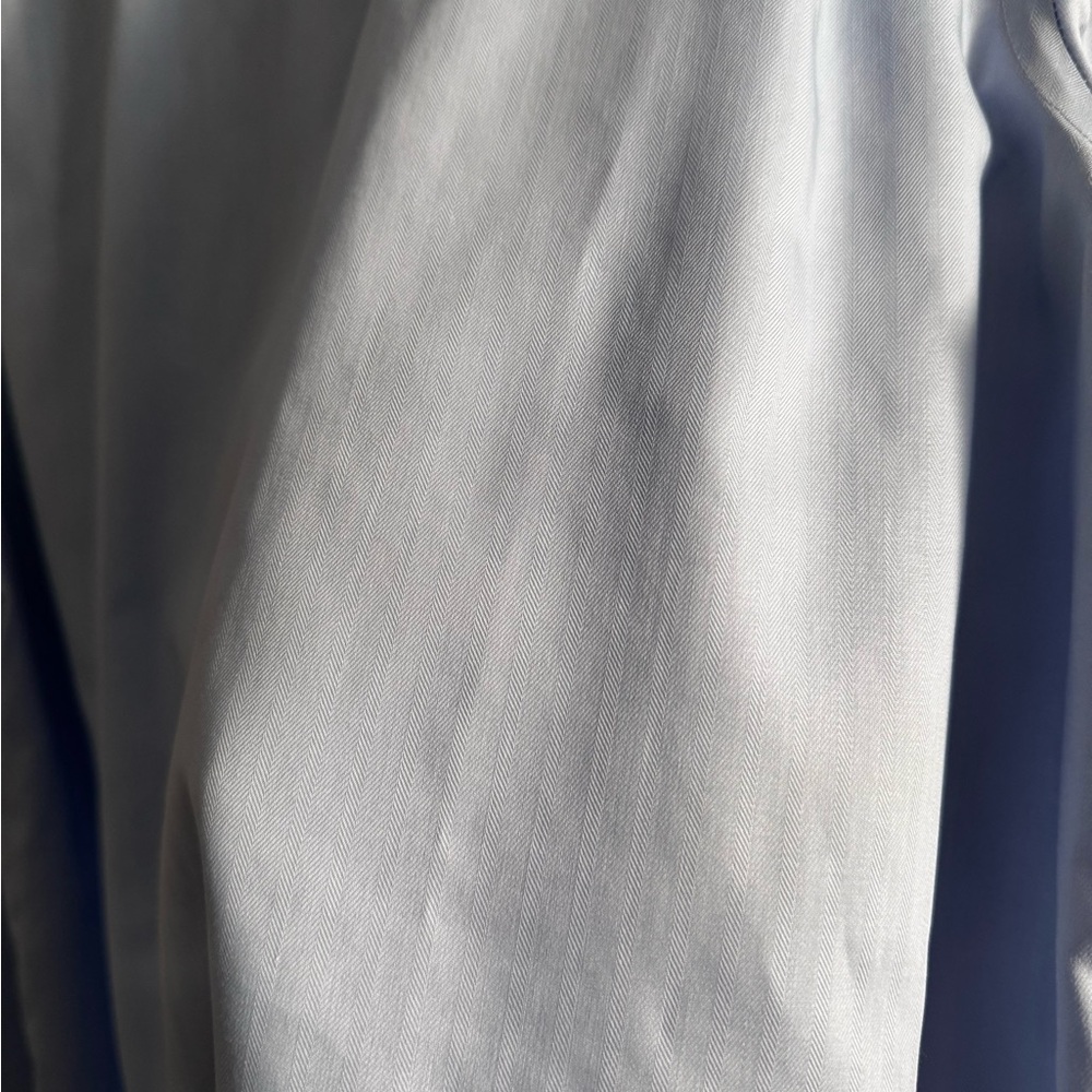 Joseph Abboud Men’s Dress Shirt Tall 17 1/2 36/37 Blue - Picture 7 of 8